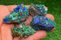 Azurite over Malachite Crystal from Morocco - Freeform Cluster Shape, Natural and Genuine - MeteoriteNwa.com