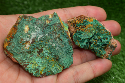 Malachite Crystal from Morocco - Freeform Cluster Shape, Natural and Genuine - MeteoriteNwa.com