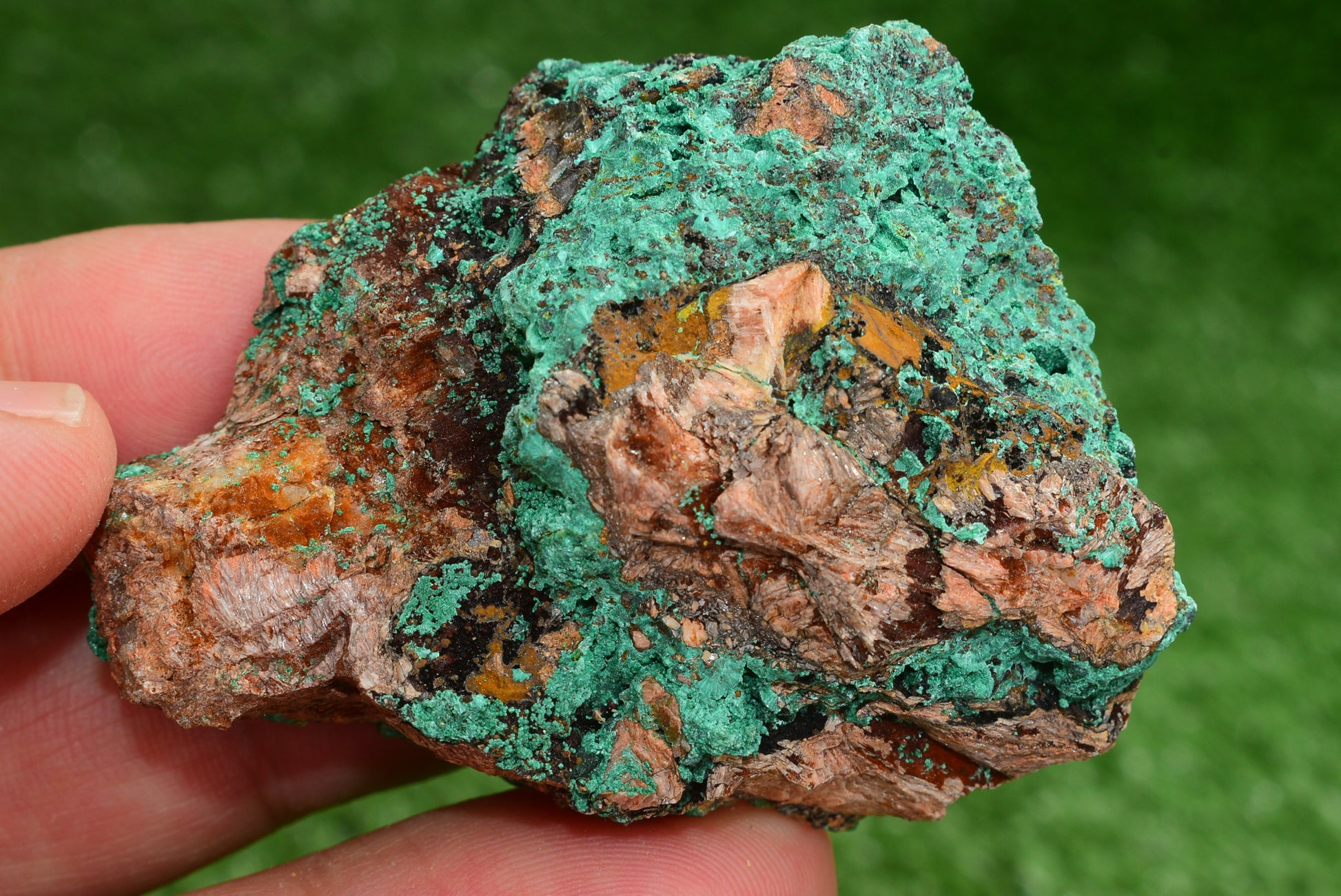 Malachite Crystal from Morocco - Freeform Cluster Shape, Natural and Genuine - MeteoriteNwa.com