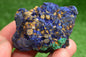 Azurite over Malachite Crystal from Morocco - Freeform Cluster Shape, Natural and Genuine - MeteoriteNwa.com