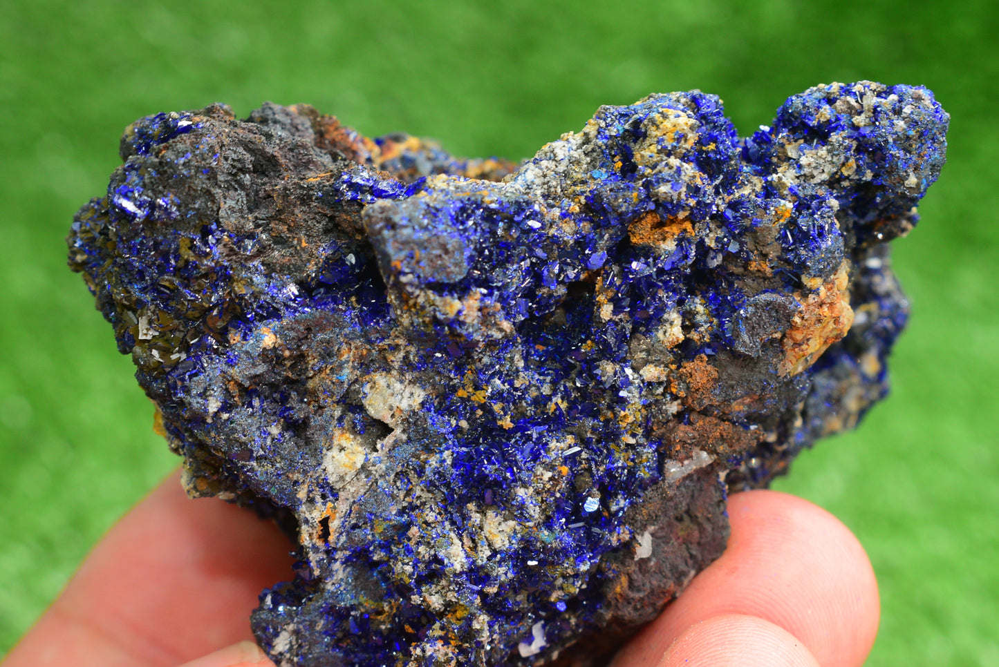 Azurite Crystal from Morocco - Freeform Cluster Shape, Natural and Genuine - MeteoriteNwa.com