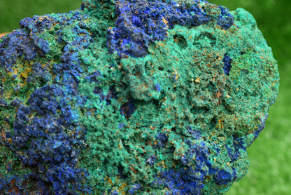 Azurite over Malachite Crystal from Morocco - Freeform Cluster Shape, Natural and Genuine - MeteoriteNwa.com