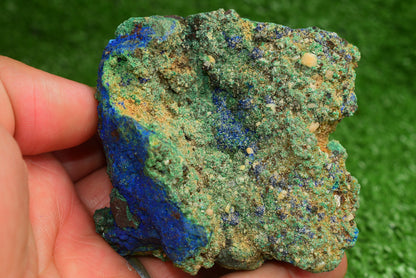 Azurite over Malachite Crystal from Morocco - Freeform Cluster Shape, Natural and Genuine - MeteoriteNwa.com