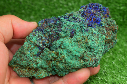 Azurite over Malachite Crystal from Morocco - Freeform Cluster Shape, Natural and Genuine - MeteoriteNwa.com