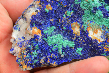 Azurite over Malachite Crystal from Morocco - Freeform Cluster Shape, Natural and Genuine - MeteoriteNwa.com