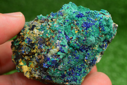 Azurite over Malachite Crystal from Morocco - Freeform Cluster Shape, Natural and Genuine - MeteoriteNwa.com
