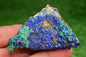 Azurite over Malachite Crystal from Morocco - Freeform Cluster Shape, Natural and Genuine - MeteoriteNwa.com