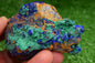 Azurite over Malachite Crystal from Morocco - Freeform Cluster Shape, Natural and Genuine - MeteoriteNwa.com