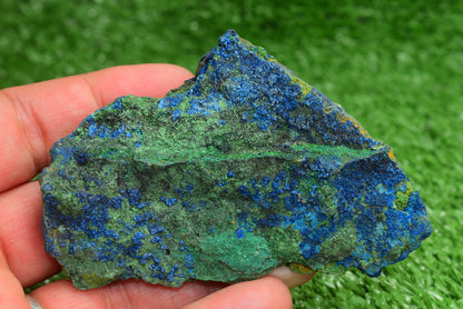 Azurite over Malachite Crystal from Morocco - Freeform Cluster Shape, Natural and Genuine - MeteoriteNwa.com