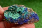 Azurite over Malachite Crystal from Morocco - Freeform Cluster Shape, Natural and Genuine - MeteoriteNwa.com