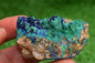 Azurite over Malachite Crystal from Morocco - Freeform Cluster Shape, Natural and Genuine - MeteoriteNwa.com