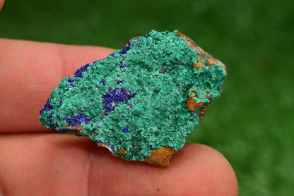 Azurite over Malachite Crystal from Morocco - Freeform Cluster Shape, Natural and Genuine - MeteoriteNwa.com
