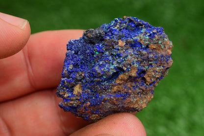 Azurite over Malachite Crystal from Morocco - Freeform Cluster Shape, Natural and Genuine - MeteoriteNwa.com