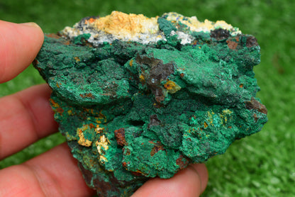 Malachite Crystal from Morocco - Freeform Cluster Shape, Natural and Genuine - MeteoriteNwa.com