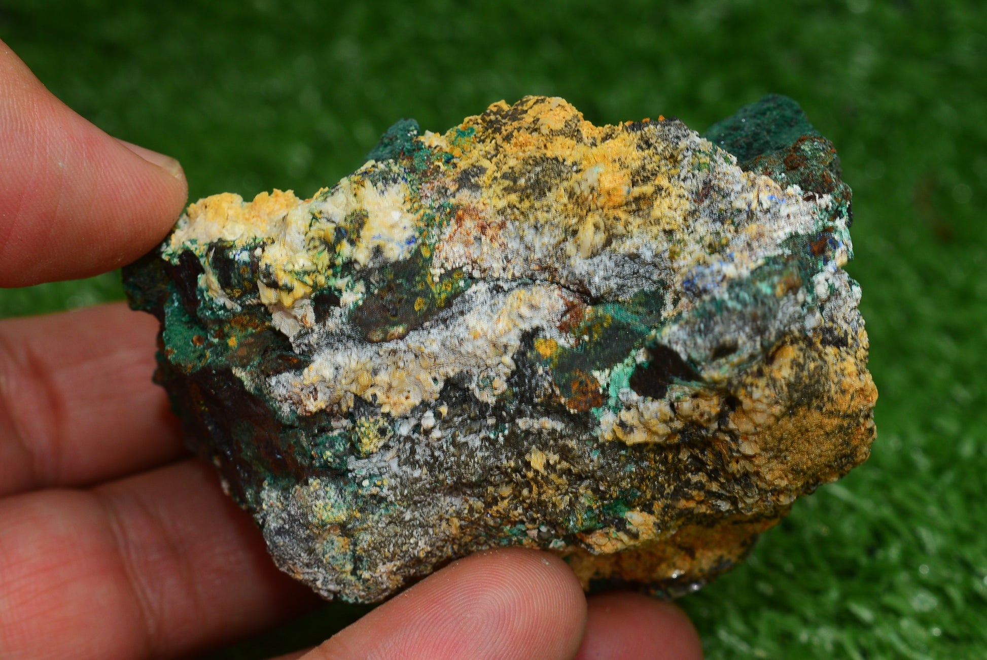 Malachite Crystal from Morocco - Freeform Cluster Shape, Natural and Genuine - MeteoriteNwa.com