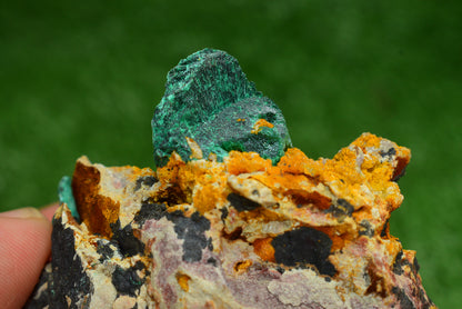 Stunning Fibrous Malachite Crystal from Morocco Genuine and Natural, Freeform Cluster Shape - Perfect for Collectors and Healers - MeteoriteNwa.com
