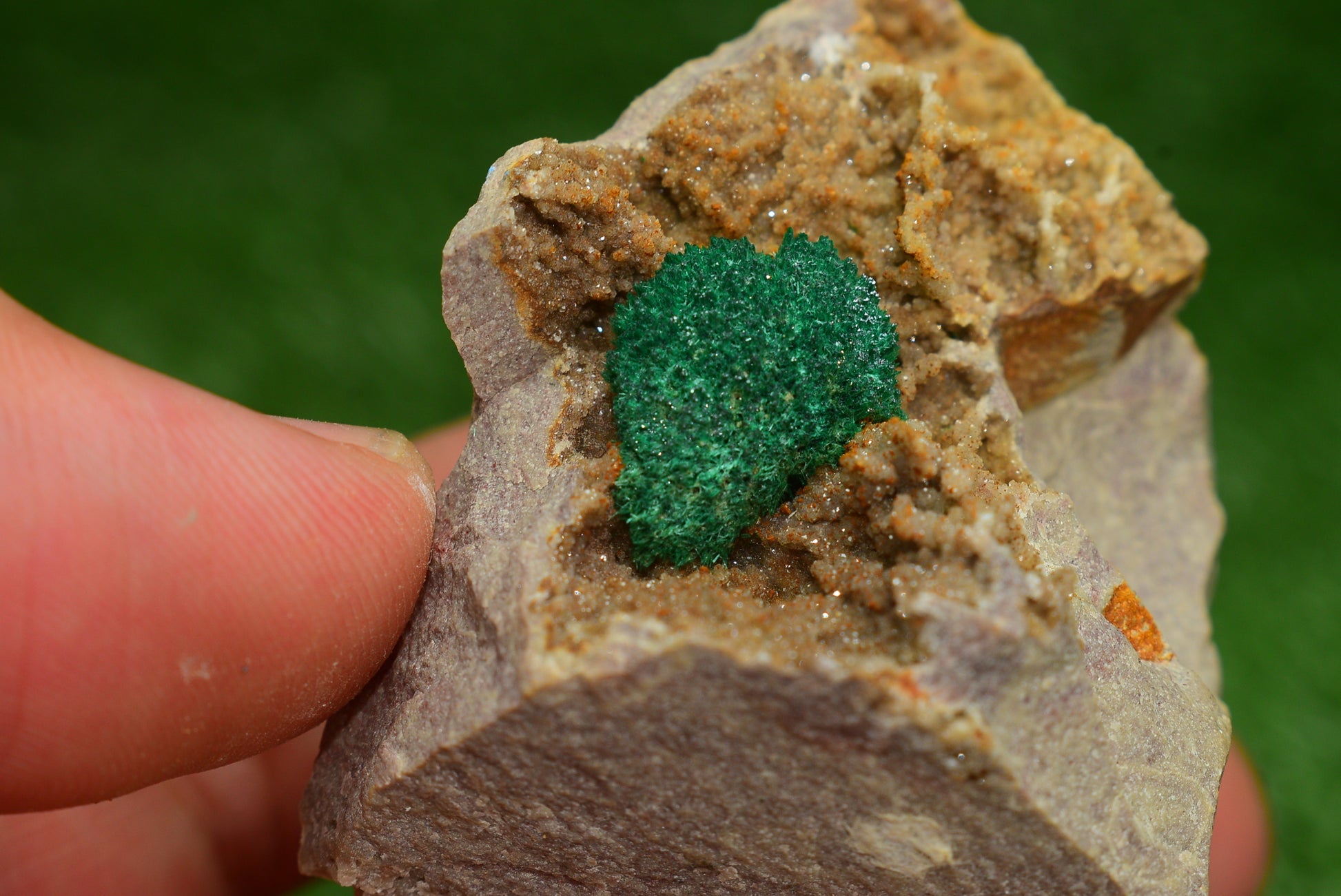 Stunning Fibrous Malachite Crystal from Morocco Genuine and Natural, Freeform Cluster Shape - Perfect for Collectors and Healers - MeteoriteNwa.com
