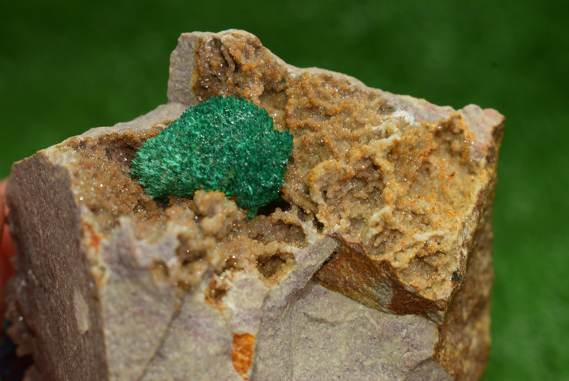 Stunning Fibrous Malachite Crystal from Morocco Genuine and Natural, Freeform Cluster Shape - Perfect for Collectors and Healers - MeteoriteNwa.com