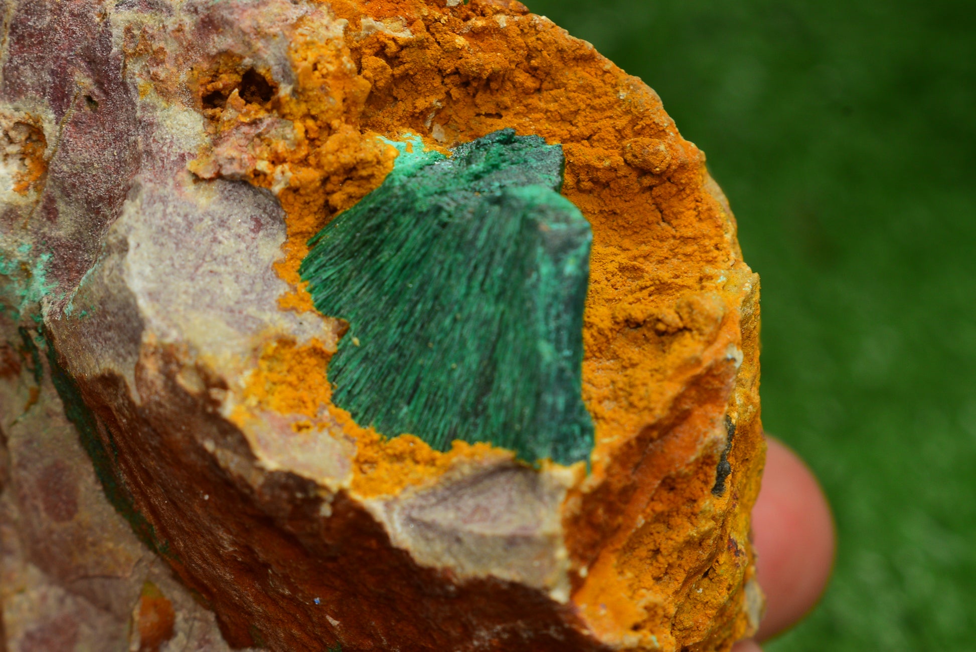 Stunning Fibrous Malachite Crystal from Morocco Genuine and Natural, Freeform Cluster Shape - Perfect for Collectors and Healers - MeteoriteNwa.com