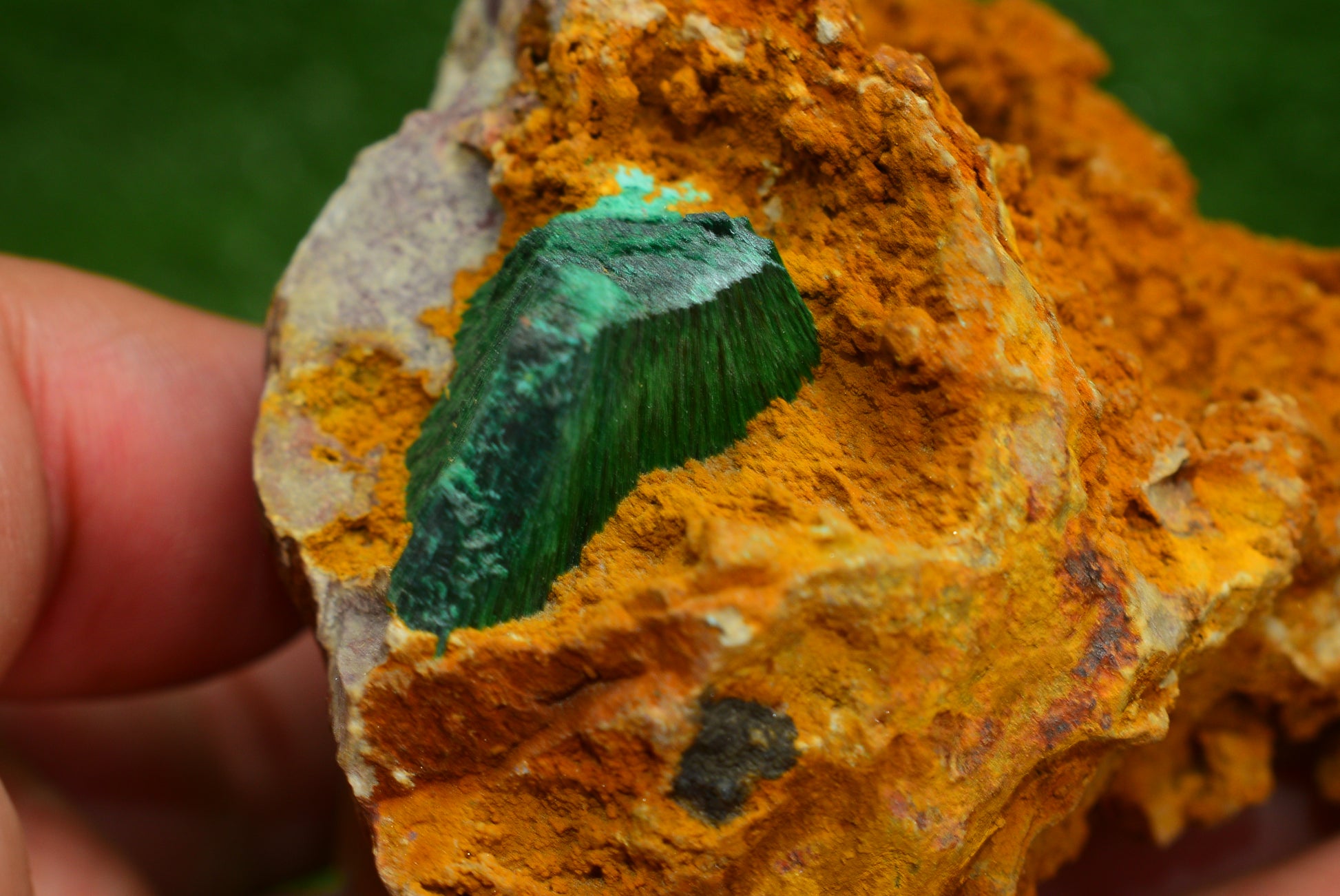 Stunning Fibrous Malachite Crystal from Morocco Genuine and Natural, Freeform Cluster Shape - Perfect for Collectors and Healers - MeteoriteNwa.com