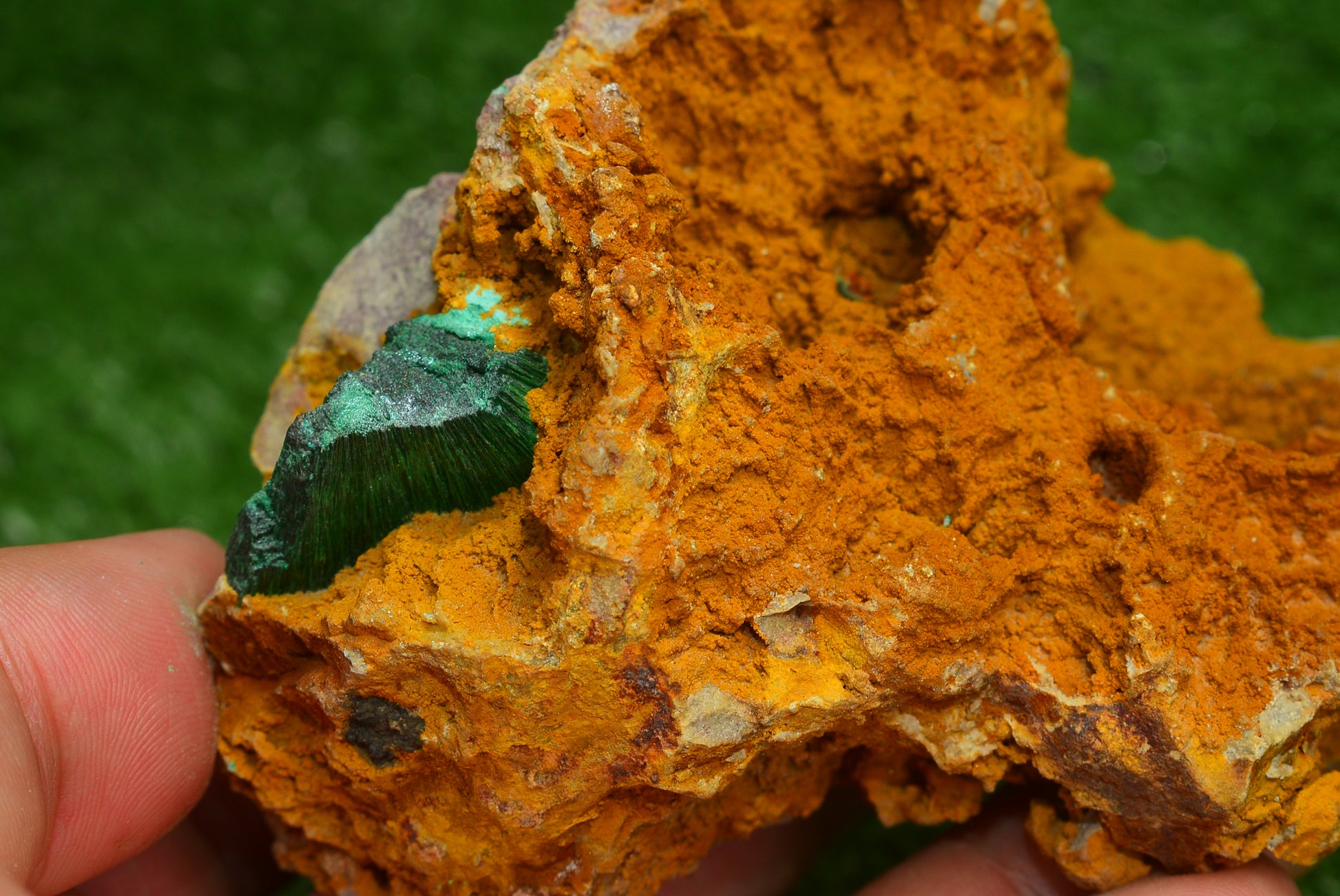 Stunning Fibrous Malachite Crystal from Morocco Genuine and Natural, Freeform Cluster Shape - Perfect for Collectors and Healers - MeteoriteNwa.com