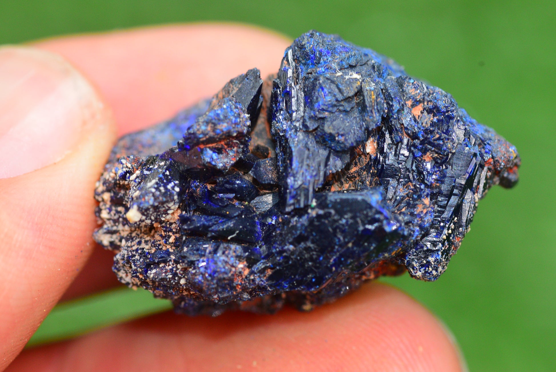 Azurite Crystal from Morocco - Freeform Cluster Shape, Natural and Genuine - MeteoriteNwa.com