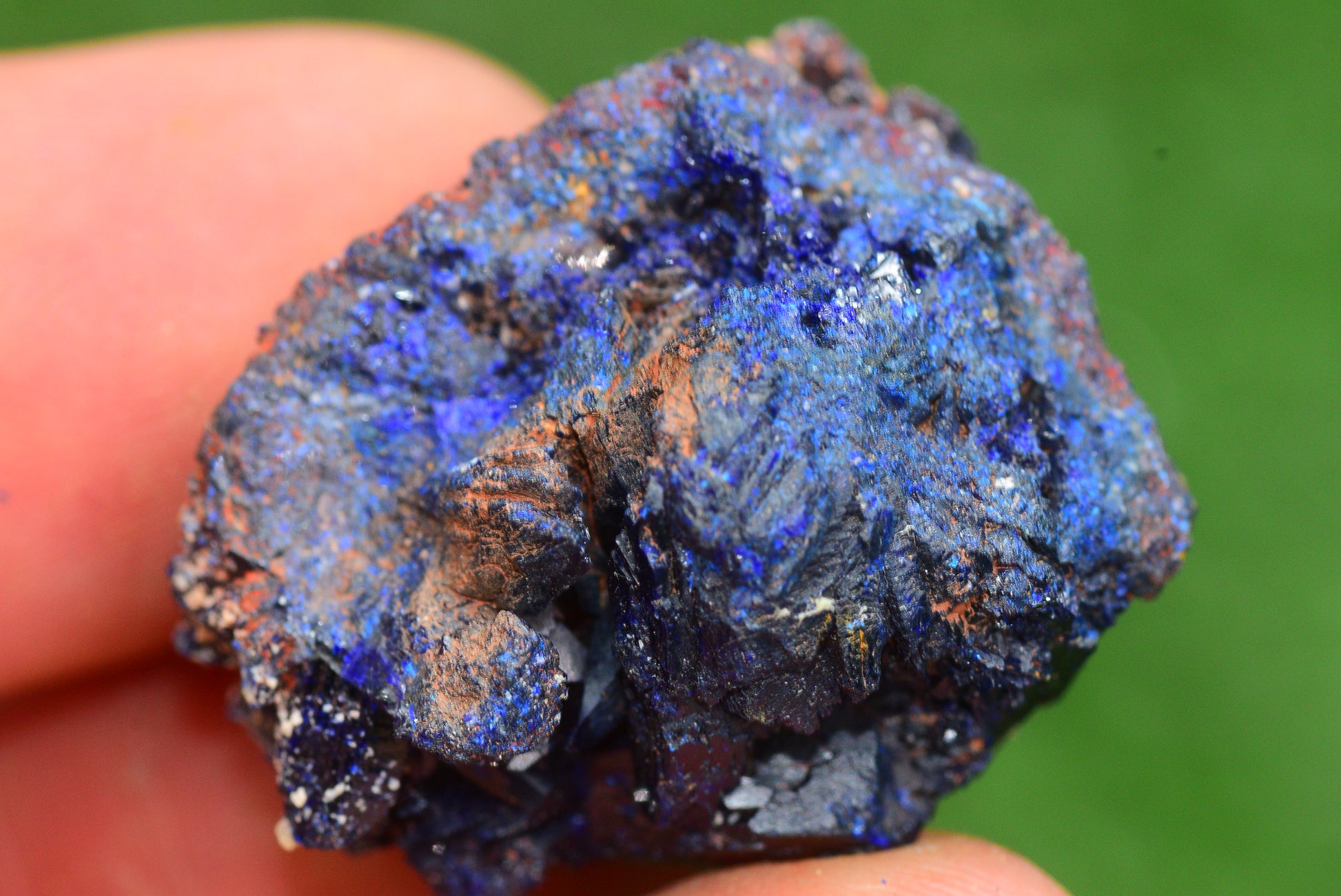 Azurite Crystal from Morocco - Freeform Cluster Shape, Natural and Genuine - MeteoriteNwa.com