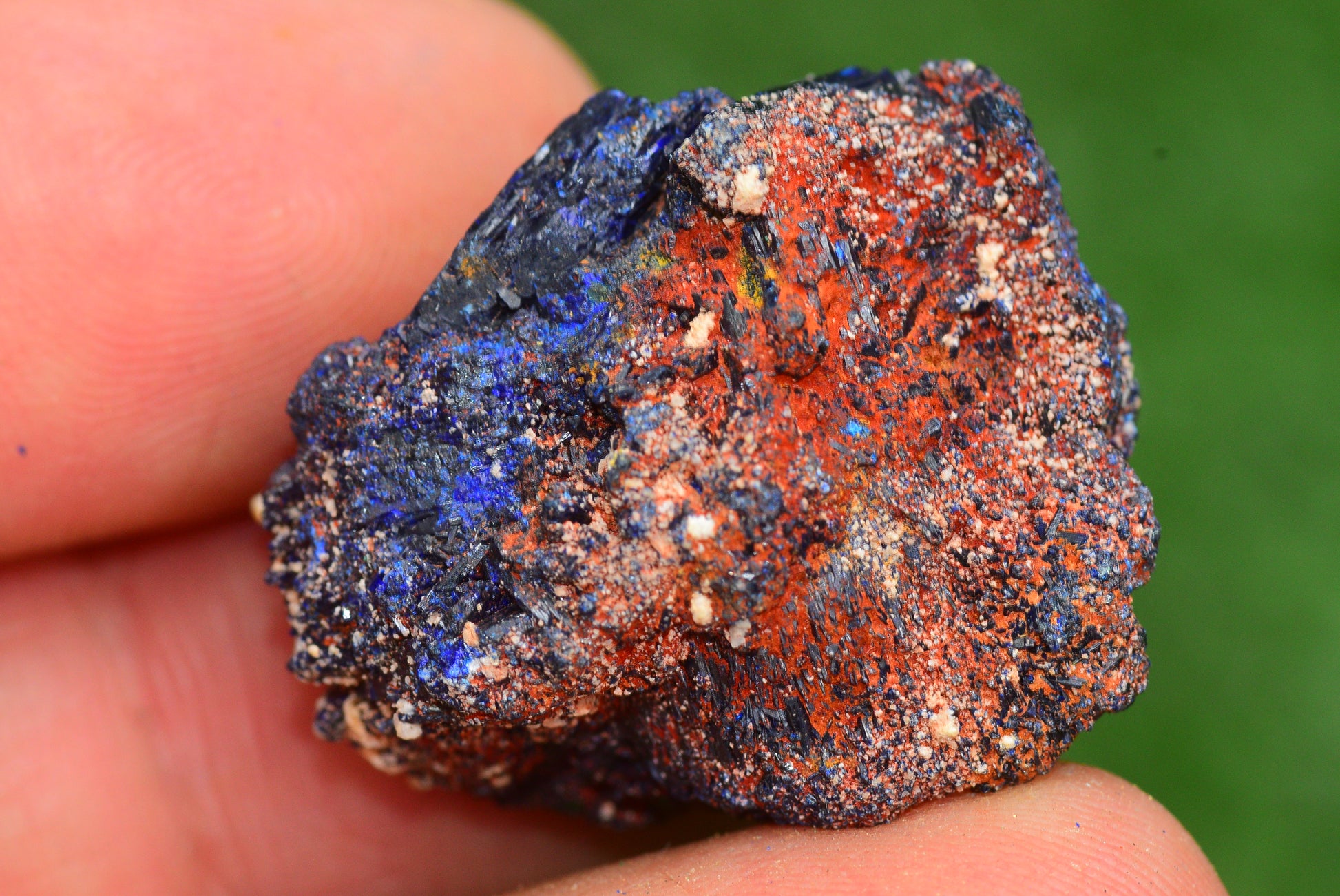 Azurite Crystal from Morocco - Freeform Cluster Shape, Natural and Genuine - MeteoriteNwa.com