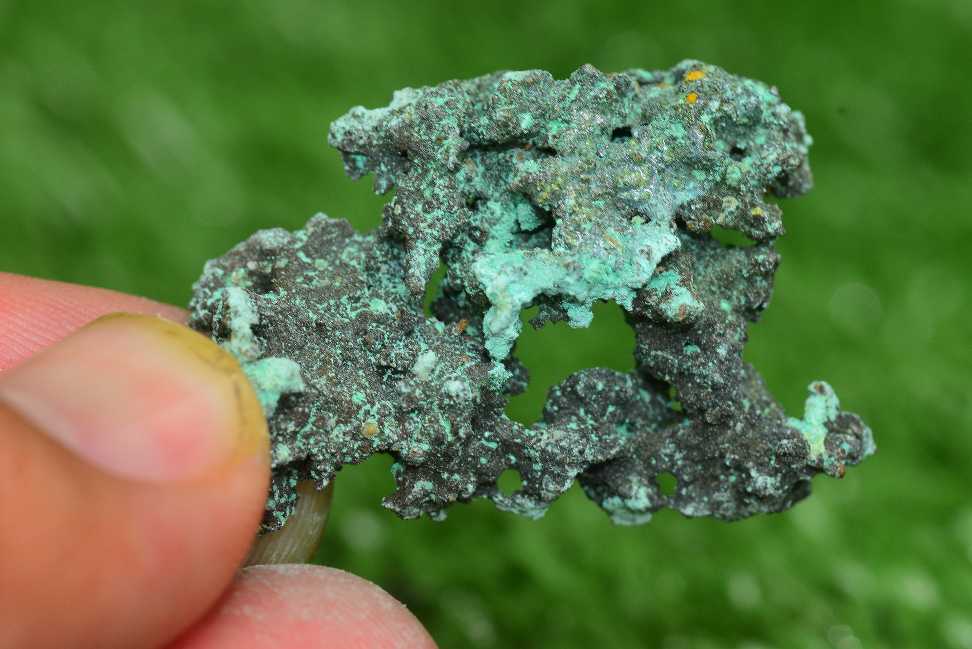 Raw Native Copper Nugget Natural Rough Green Mineral Specimen from Morocco Healing Stone - MeteoriteNwa.com