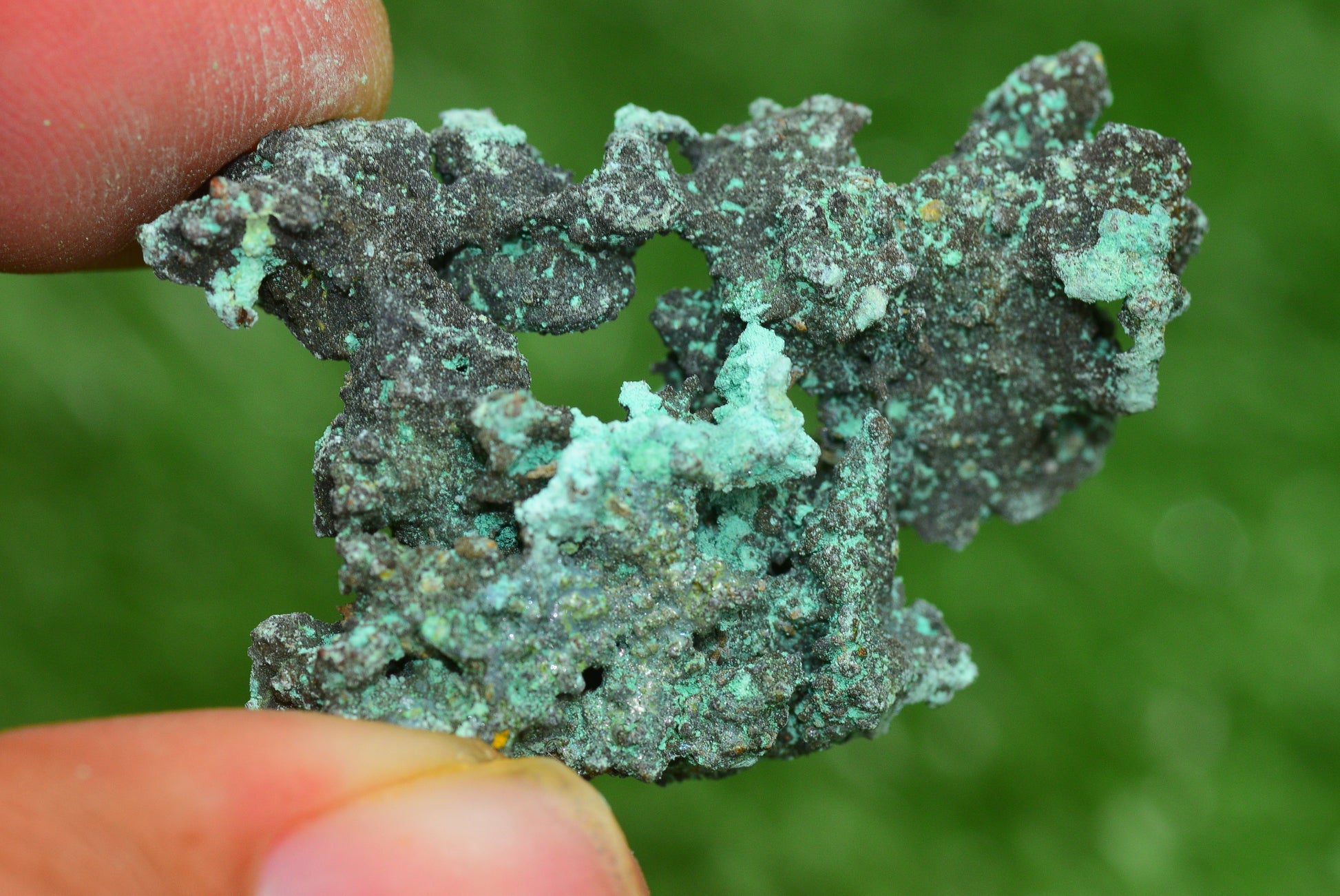 Raw Native Copper Nugget Natural Rough Green Mineral Specimen from Morocco Healing Stone - MeteoriteNwa.com