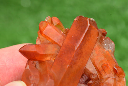 Red Hematoid Quartz Genuine Gemstone Sharp Tower Pointy Cluster Freeform Crystal from Morocco Fire Quartz Red Hematite - MeteoriteNwa.com