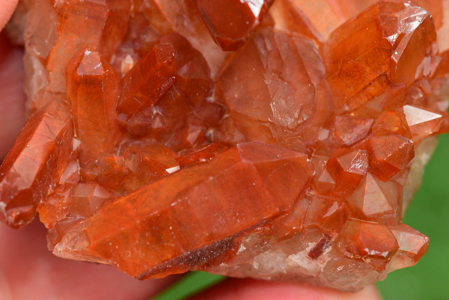 Red Hematoid Quartz Genuine Gemstone Sharp Tower Pointy Cluster Freeform Crystal from Morocco Fire Quartz Red Hematite - MeteoriteNwa.com