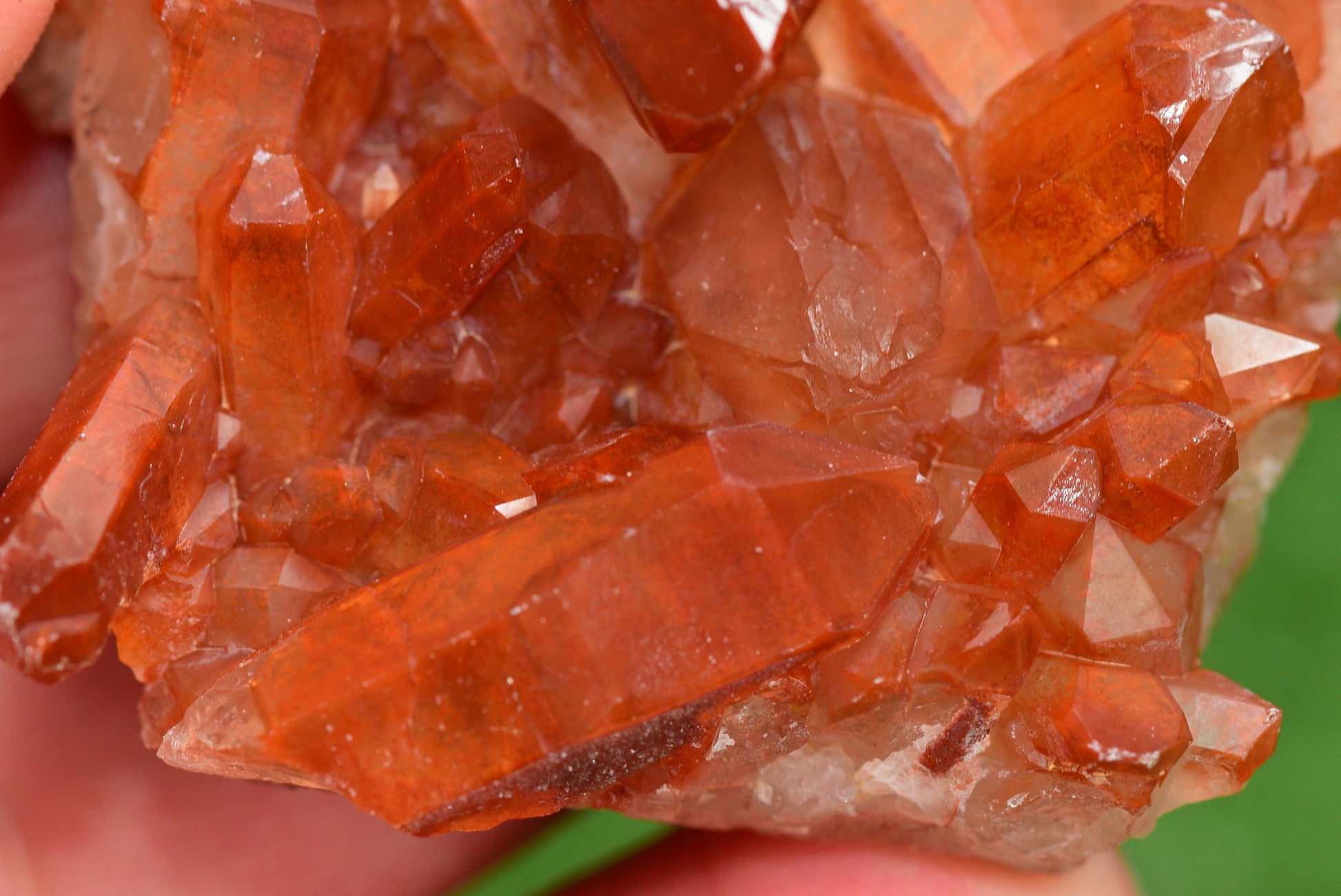 Red Hematoid Quartz Genuine Gemstone Sharp Tower Pointy Cluster Freeform Crystal from Morocco Fire Quartz Red Hematite - MeteoriteNwa.com