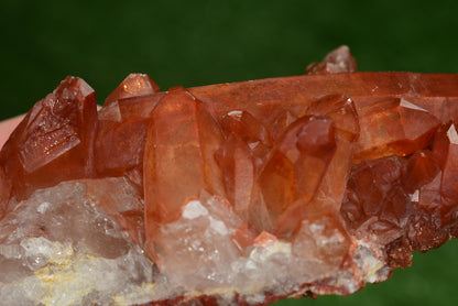 Red Hematoid Quartz Genuine Gemstone Sharp Tower Pointy Cluster Freeform Crystal from Morocco Fire Quartz Red Hematite - MeteoriteNwa.com