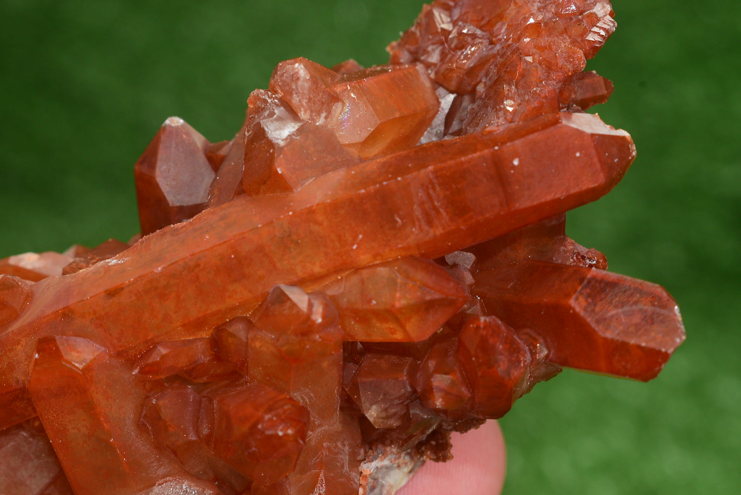 Red Hematoid Quartz Genuine Gemstone Sharp Tower Pointy Cluster Freeform Crystal from Morocco Fire Quartz Red Hematite - MeteoriteNwa.com