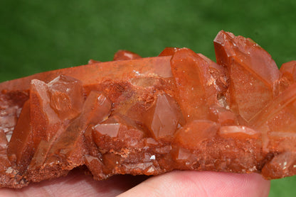Red Hematoid Quartz Genuine Gemstone Sharp Tower Pointy Cluster Freeform Crystal from Morocco Fire Quartz Red Hematite - MeteoriteNwa.com