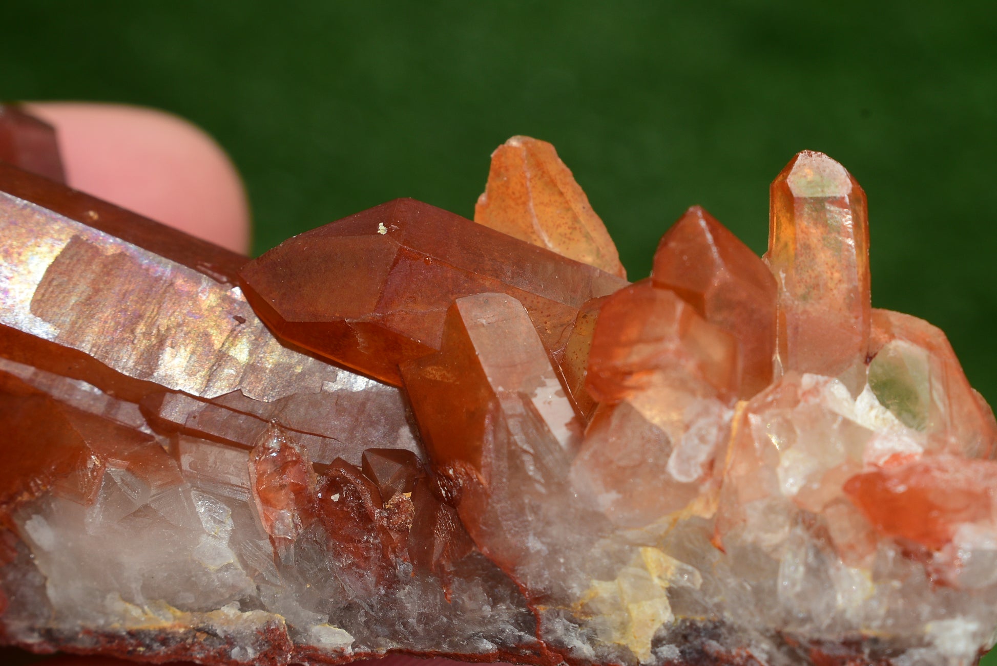 Red Hematoid Quartz Genuine Gemstone Sharp Tower Pointy Cluster Freeform Crystal from Morocco Fire Quartz Red Hematite - MeteoriteNwa.com