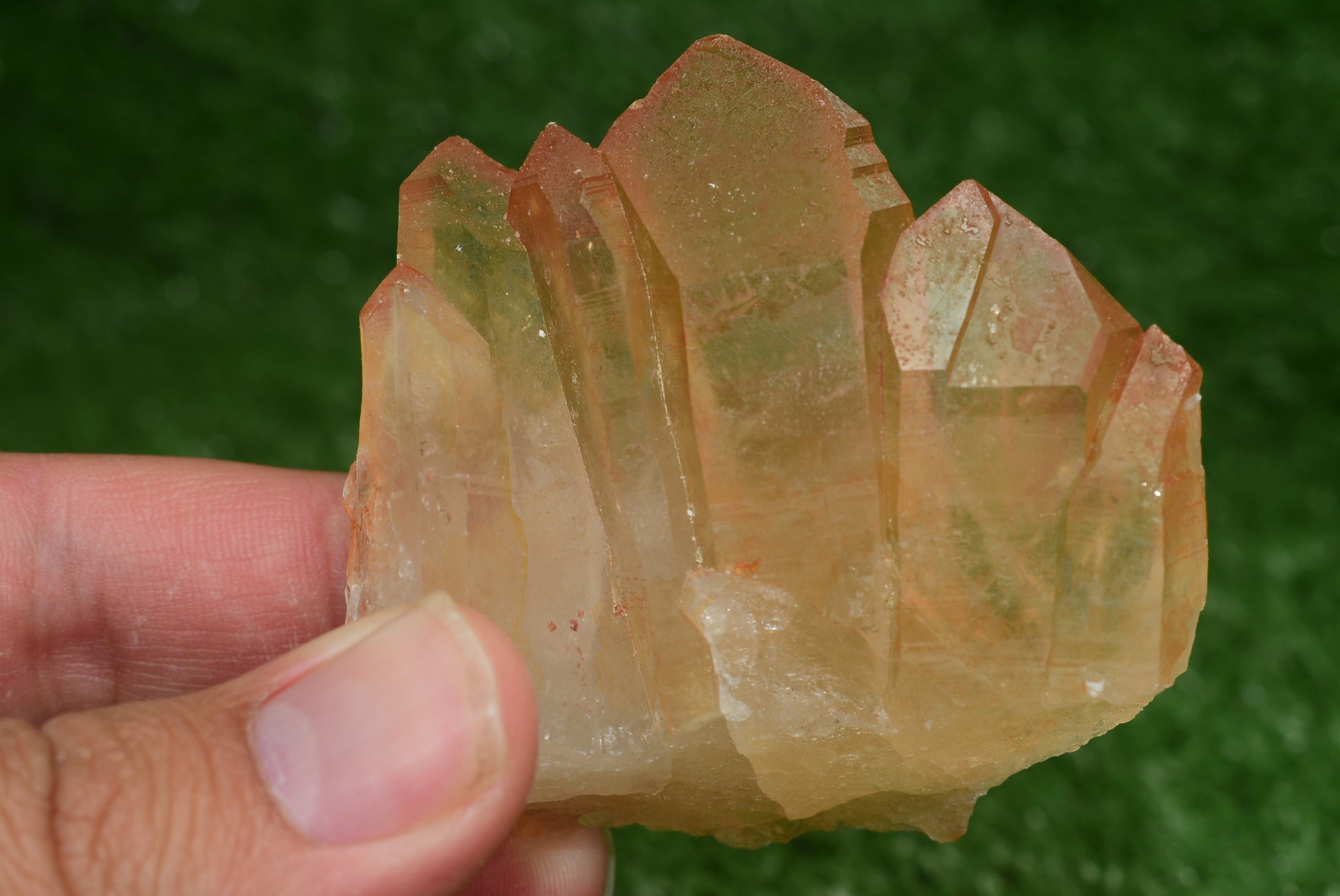 Red Hematoid Quartz Genuine Gemstone Sharp Tower Pointy Cluster Freeform Crystal from Morocco Fire Quartz Red Hematite - MeteoriteNwa.com