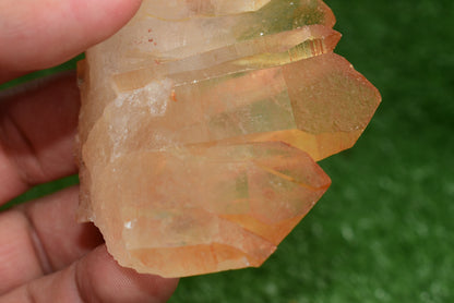 Red Hematoid Quartz Genuine Gemstone Sharp Tower Pointy Cluster Freeform Crystal from Morocco Fire Quartz Red Hematite - MeteoriteNwa.com