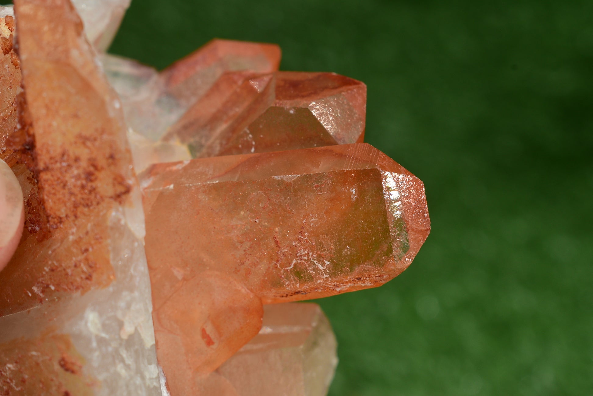 Red Hematoid Quartz Genuine Gemstone Sharp Tower Pointy Cluster Freeform Crystal from Morocco Fire Quartz Red Hematite - MeteoriteNwa.com