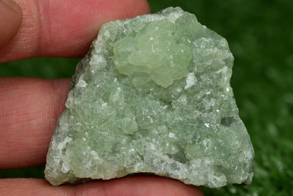 Stunning Raw Prehnite Crystal Cluster from Morocco Unique Botryoidal Formations - MeteoriteNwa.com