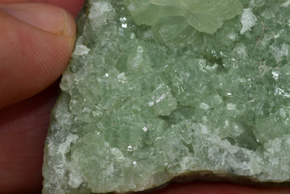 Stunning Raw Prehnite Crystal Cluster from Morocco Unique Botryoidal Formations - MeteoriteNwa.com
