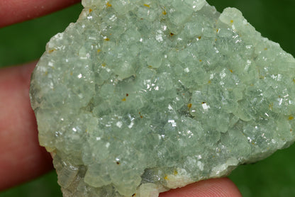 Stunning Raw Prehnite Crystal Cluster from Morocco Unique Botryoidal Formations - MeteoriteNwa.com