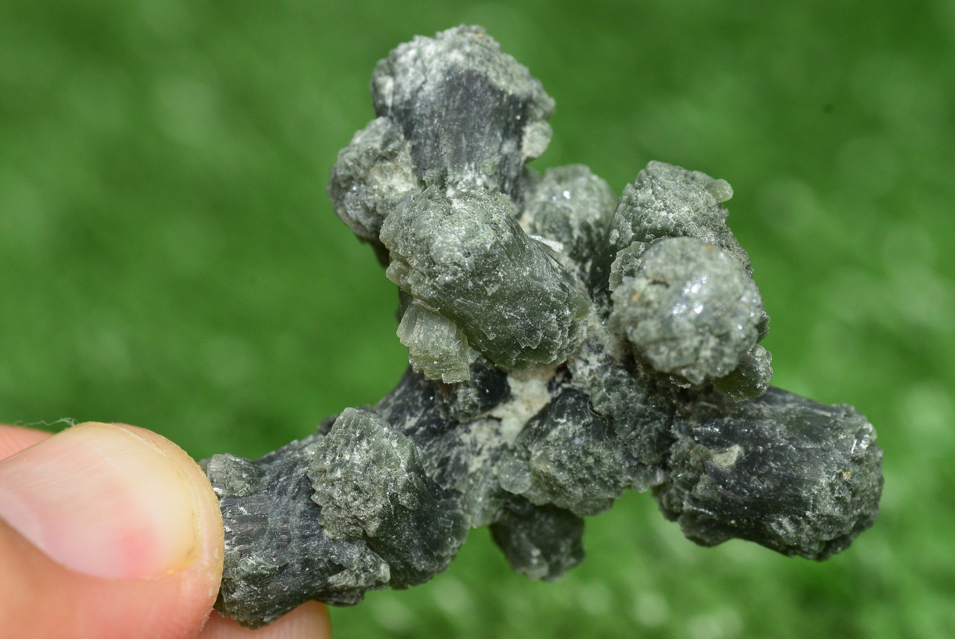 Stunning Raw Prehnite Crystal Cluster from Morocco Unique Botryoidal Formations - MeteoriteNwa.com
