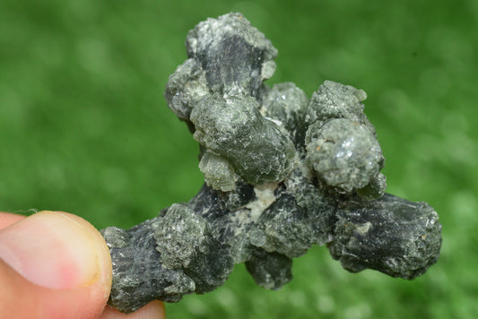 Stunning Raw Prehnite Crystal Cluster from Morocco Unique Botryoidal Formations - MeteoriteNwa.com