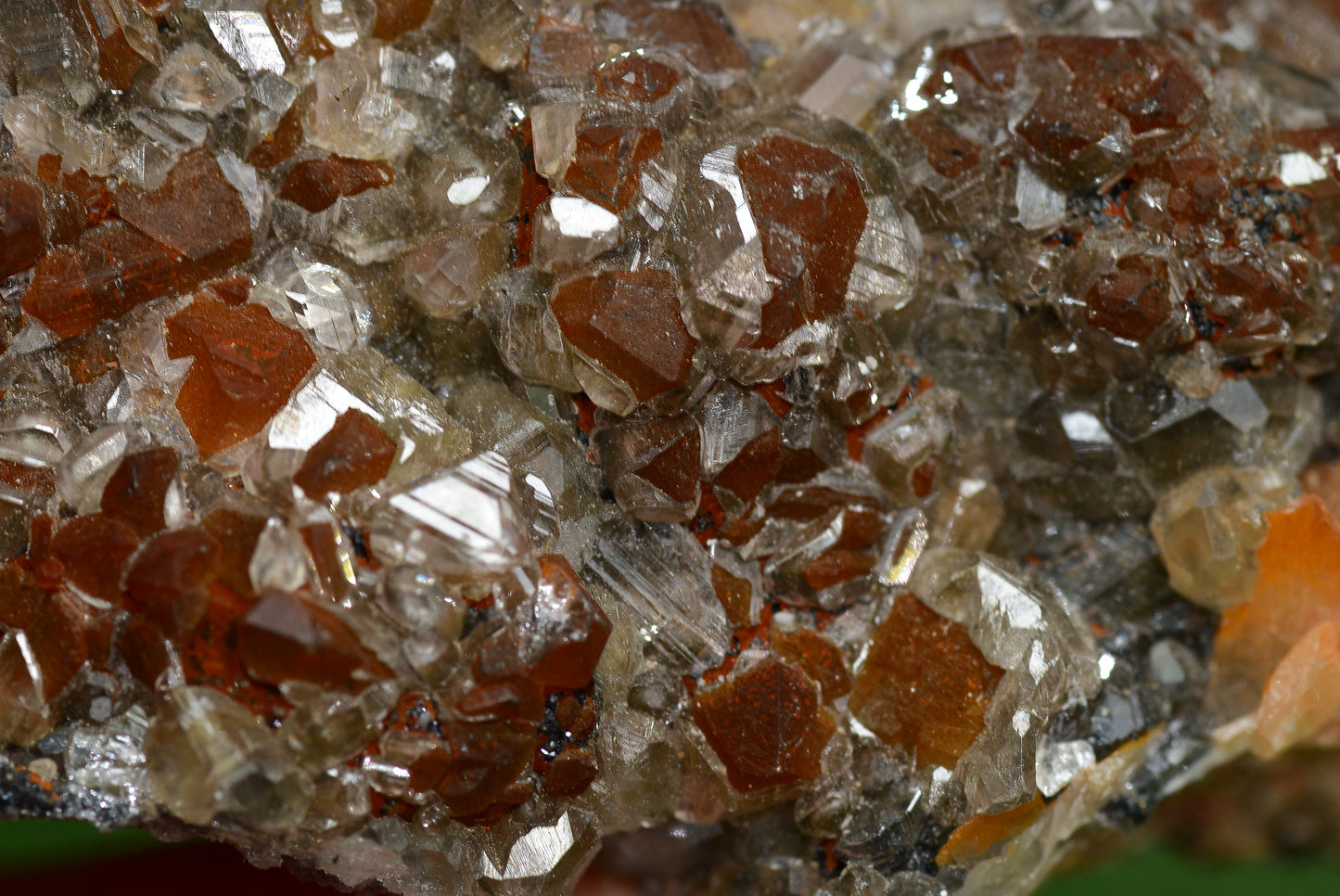 Cerussite with Barite & Dendrite Crystals on Galena RARE Genuine Gemstone from Morocco Fluorescent Mineral Powerful Spiritual Gem - MeteoriteNwa.com
