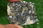 Cerussite with Barite & Dendrite Crystals on Galena RARE Genuine Gemstone from Morocco Fluorescent Mineral Powerful Spiritual Gem - MeteoriteNwa.com