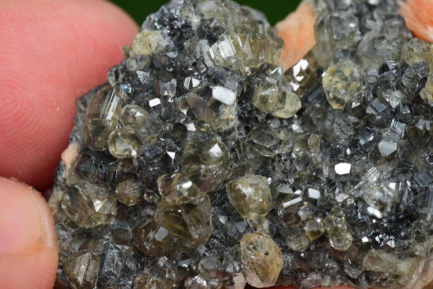 Cerussite with Barite & Dendrite Crystals on Galena RARE Genuine Gemstone from Morocco Fluorescent Mineral Powerful Spiritual Gem - MeteoriteNwa.com