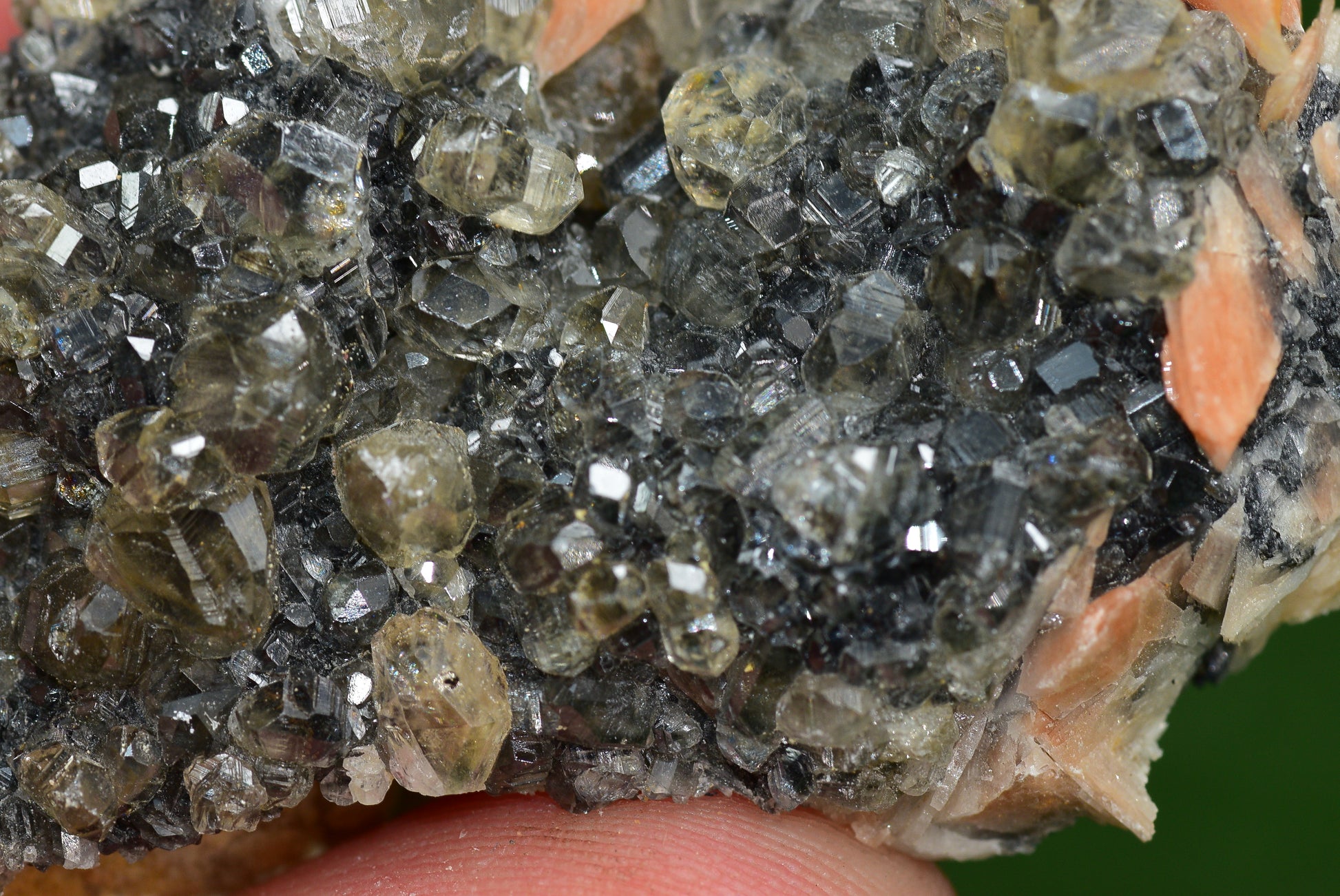 Cerussite with Barite & Dendrite Crystals on Galena RARE Genuine Gemstone from Morocco Fluorescent Mineral Powerful Spiritual Gem - MeteoriteNwa.com
