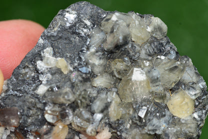Cerussite with Barite & Dendrite Crystals on Galena RARE Genuine Gemstone from Morocco Fluorescent Mineral Powerful Spiritual Gem - MeteoriteNwa.com
